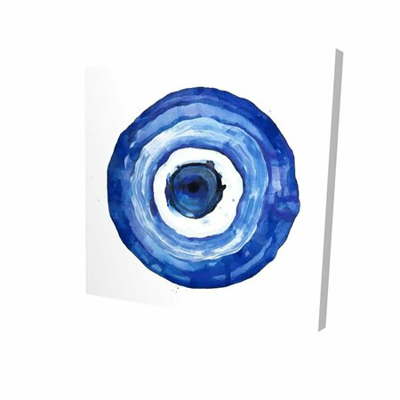 FONDO 32 x 32 in. Erbulus Blue Evil Eye-Print on Canvas FO2798584